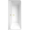 Villeroy & Boch Collaro kunststof inbouw duobad acryl back to wall 180x80x47cm gold/wit alpine SW354244 Villeroy & Boch Collaro kunststof inbouw duobad acryl back to wall 180x80x47cm gold/wit alpine SW354244