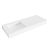 Mondiaz AVON Lavabo suspendu 120x46x12cm Gauche Solid Surface Talc SW430131
