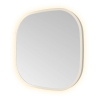 Hotbath &MORE Spiegel in aluminium frame / contour - 40x40cm - inclusief indirect LED - color changing - dimbaar - dottless - met afstandsbediening - geborsteld RVS 316 SW1246848