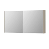 INK SPK1 armoire de toilette – 120 x 60 x 14 cm – 2 portes, portes-miroir double face – Gris cachemire mat SW798126