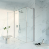 Fortifura Galeria Douchecabine - 60x160x200 - Profiel veiligheidsglas - antikalk - PVD - geborsteld RVS SW1444108