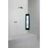 Sunshower Round Medium Plus infrarood + UV licht opbouw incl. installatieset hoek 140x33x25cm Black SW769464