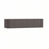 H&R Badmeubelen Juice Wastafelonderkast - 180x45x40cm - afgeronde hoeken - 3D-front - 2 lades - geïntegreerde greep - wenge SW1259530