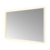 Hotbath &MORE Spiegel - 120x80cm - directe en indirecte LED - color changing - spiegelverwarming - dimbaar - met afstandsbediening - PVD - geborsteld gunmetal (wit) SW1246034