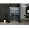 Wiesbaden Slide Porte coulissante de niche 1200 x 2000 x 8 mm verre clair nano/chrome SW21204