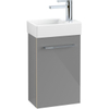 Villeroy & Boch Avento wastafelonderbouwkast 1 deur 34x51.4x20.2cm rechts crystal grey SW448535 Villeroy & Boch Avento wastafelonderbouwkast 1 deur 34x51.4x20.2cm rechts crystal grey SW448535