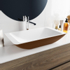 Mondiaz Topi waskom 59.5x34.5x10cm rechthoek opbouw Solid Surface Rust/Talc SW643597 Mondiaz Topi waskom 59.5x34.5x10cm rechthoek opbouw Solid Surface Rust/Talc SW643597