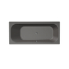 Xenz Aruba Baignoire - 180x80x48 - bonde centrale - acrylique - anthracite SW103119