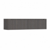 H&R Badmeubelen Juice Wastafelonderkast - 180x45x40cm - rechterhoek afgerond - 3D-front - 2 lades - geïntegreerde greep - wenge SW1260398