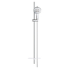 GROHE Rainshower SmartActive 130 Ensemble barre de douche - 90 cm - douchette ronde - 3 types de jets - douchette lisse - avec porte-savon - chrome SW448245