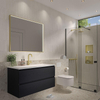INK SP19 miroir – rectangle – 100 x 80 cm – LED directe tout autour – Or brossé SW955849