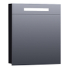 BRAUER Promise armoire de toilette – 59 x 70 x 15 cm – LED directe – ouverture à gauche – Noir mat SW371635