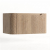 H&R Badmeubelen Juice Wastafelonderkast - 80x45x40cm - afgeronde hoeken - 3D-front - 1 lade - geïntegreerde greep - french oak SW1259090