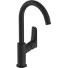 Hansgrohe Logis 1 greeps wastafelkraan - 210 draaibare uitloop - zonder afvoer - mat zwart SW918458