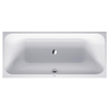 Duravit Happy D.2 Kunststof inbouwbad acryl rechthoekig - met 2 rugsteunen - 180x80x46cm - zonder poten - zonder ommanteling - glans wit SW54606
