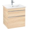 Villeroy en boch Venticello wastafelonderkast 55.3x59cm 2x lade iep impresso GA50520 Villeroy en boch Venticello wastafelonderkast 55.3x59cm 2x lade iep impresso GA50520