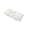 Xenz Kristal Baignoire - 180x80x48 - bonde Centrale - acrylique - blanc mat SW378263