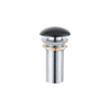 QeramiQ Dely Verlengde Klikwaste Afvoerplug - keramiek - mat zwart SW1233533