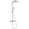 Hansgrohe Crometta e Showerpipe - 240 - 1jet - ecosmart - met thermostaat - hoogglans chroom SW73207