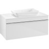 Villeroy en Boch Venticello wastafelonderbouwkast met 1 lade voor opzetwastafel midden 95.7x50.2x43.6cm glans wit 1025481 Villeroy en Boch Venticello wastafelonderbouwkast met 1 lade voor opzetwastafel midden 95.7x50.2x43.6cm glans wit 1025481