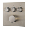 Wiesbaden Caral Klik Pro afbouwdeel inbouwthermostaat 3 weg geborsteld staal PVD SW717353