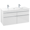 Villeroy & Boch Venticello meuble sous-lavabo - 115,3x59cm - 4x tiroir blanc brillant GA42623