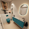 MONDIAZ TURE-DLUX Meuble toilette - 120cm - Smag - EDEN - vasque Ostra - position droite - 1 trou de robinet SW1105092