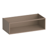 BRAUER Flourish armoire latérale - 99x30x45.5cm - avec 1 compartiment de rangement mat moka SW1200465