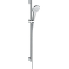 Hansgrohe Croma select e Vario glijstangset - met Croma - select E Vario - handdouche - ecosmart - 90cm - met isiflex B - doucheslang - 160cm wit/chroom - wit chroom 0605316