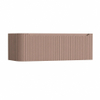 H&R Badmeubelen Juice Wastafelonderkast - 120x45x40cm - linkerhoek afgerond - 3D-front - 2 lades - geïntegreerde greep - strawberry SW1260098