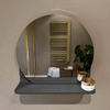 Mondiaz SPOT miroir – Ø 40 cm – avec tablette – Dark grey (gris) SW1235513