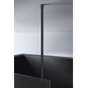 Best design nero barre de stabilisation de plafond dalis de 100 cm pour verre de 8 mm d'épaisseur noir mat SW815299