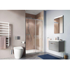 Crosswater Clear 6 schuifdeur 100x195cm 8mm helder veiligheidsglas zilver profiel SW487130 Crosswater Clear 6 schuifdeur 100x195cm 8mm helder veiligheidsglas zilver profiel SW487130