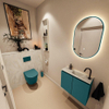 MONDIAZ TURE-DLUX Meuble toilette - 60cm - Smag - EDEN - vasque Ostra - position droite - 1 trou de robinet SW1105084