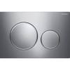 Geberit Sigma20 bedieningplaat met dualflush frontbediening voor toilet 24.6x16.4cm chroom/matchroom SW53742 Geberit Sigma20 bedieningplaat met dualflush frontbediening voor toilet 24.6x16.4cm chroom/matchroom SW53742