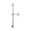 FugaFlow Eccelente Sobrado Barre de coulissement - 90cm - avec coude de raccord mural intégré - Laiton brossé SW1468252