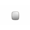 INK SP29 miroir - 80x4x80cm contour dans un cadre en acier - inox brossé SW956100