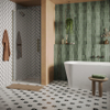 Crosswater Asura Porte de douche - 90cm - porte pivotante - sans poignée - acier inoxydable brossé SW1176522