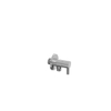 INK Hoekstopkraan - inlaat 1/2"en uitlaat 3/8" incl rozet - messing Chroom SW568386