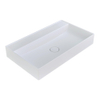 Arcqua Edge Opbouw Wastafel - 80x47x12cm - zonder kraangat - cast marble - mat wit SW1581334