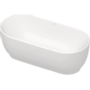 Duravit Luv Vrijstaand bad - 1800x850mm - met mantel - inclusief af- en overloopgarnituur - mat wit SW228003