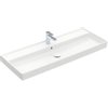 Villeroy & Boch Collaro meubelwastafel 120x47cm met overloop 1 kraangat wit SW358392 Villeroy & Boch Collaro meubelwastafel 120x47cm met overloop 1 kraangat wit SW358392