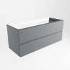 Mondiaz VICA Meuble sous vasque - 120x45x50cm - 2 tiroirs - softclose - Plata SW1016478