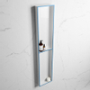 Mondiaz Easy nis 29.5x89.5x8cm voor Inbouw/opbouw 2 open vakken Solid surface Talc/Jeans SW643810