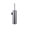 Fortifura Calvi toiletborstelhouder - gesloten model - wand - rond - PVD - geborsteld gunmetal (antraciet) SW1111545