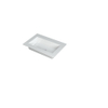 INK Kraft wastafel - 70x45x1cm - 1 wasbak - 0 kraangaten - wit glans SW439446