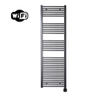 Sanicare HPW Elektrische Radiator - 172x60cm - 1127W - wifi - thermostaat - zwart - rechtsonder - gunmetal (antraciet) SW1448097