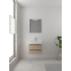 Bruynzeel Bando badmeubelset 60x45cm 1 kraangat 1 wasbak 2 lades met spiegel met softclose Composiet bardolino SW383488 Bruynzeel Bando badmeubelset 60x45cm 1 kraangat 1 wasbak 2 lades met spiegel met softclose Composiet bardolino SW383488