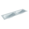 Mondiaz BIG small Clay solid surface inbouw wastafel 160cm dubbel SW424847 Mondiaz BIG small Clay solid surface inbouw wastafel 160cm dubbel SW424847