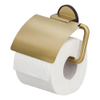 Tiger Tune Porte-rouleau papier toilette avec rabat Laiton brossé / Noir SW296103